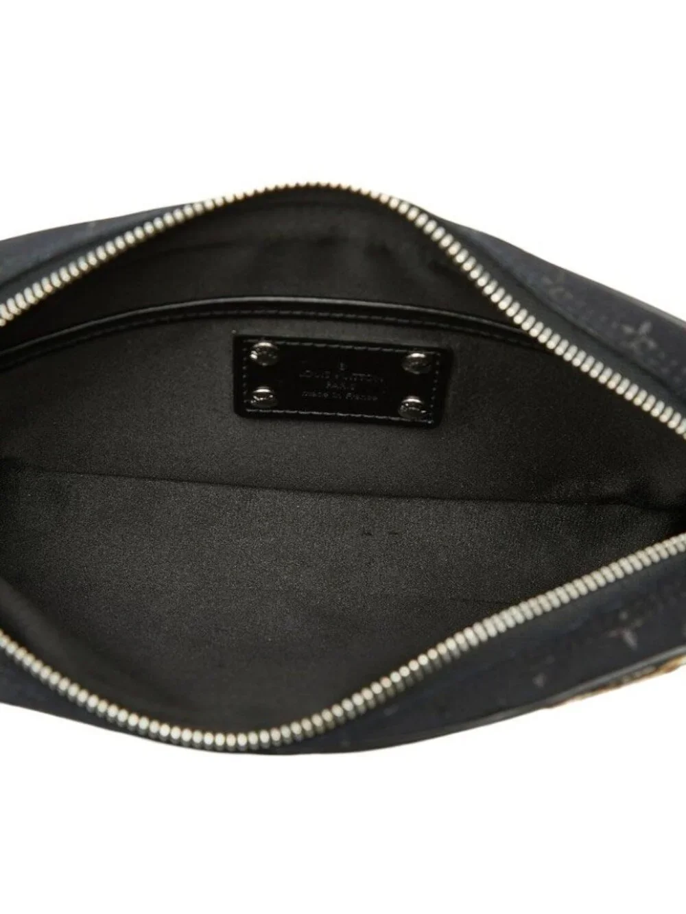 Louis Vuitton Monogram Satin Pochette Kondouffe Shoulder Bag Black